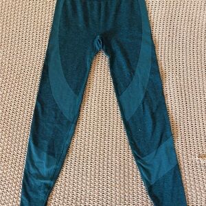 PINK Victoria's Secret Teal Curved-Seam Leggings